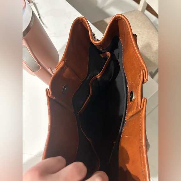 Burberry Brown House Check Canvas and Leather Bridle Whipstitch Tote - Picture 5 of 8